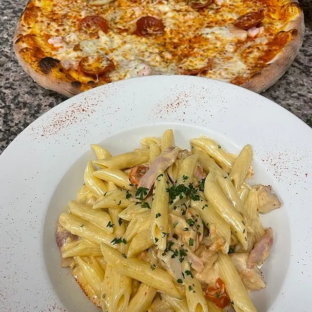 pasta and pizza